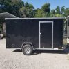 Diamond Cargo 6x12 SA Trailer - Black, Ramp, Side Door, Extra Height