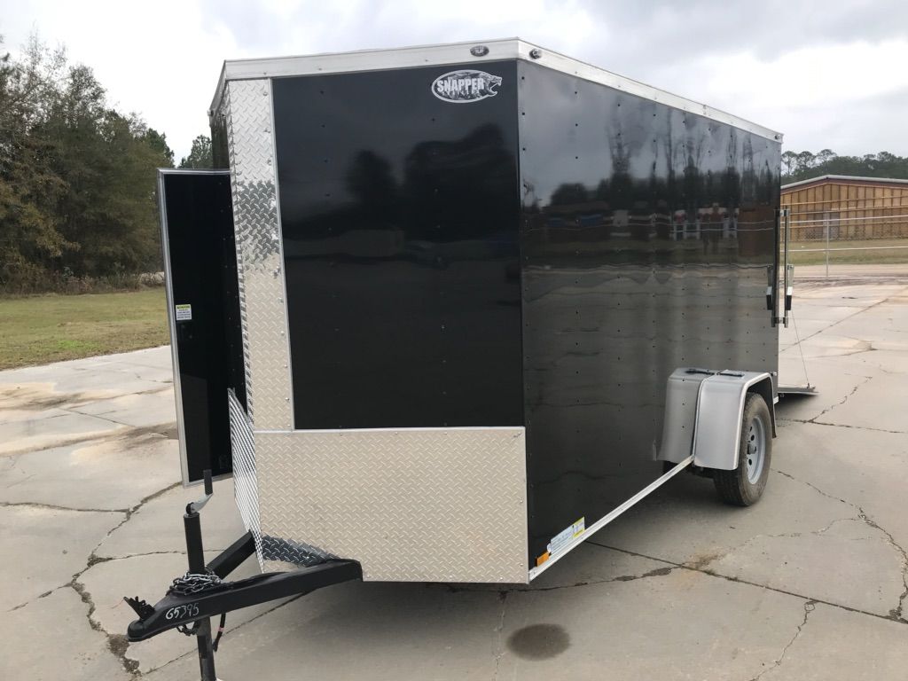 Diamond Cargo 6x12 SA Trailer - Black, Ramp, Side Door, Extra Height, Insulation - Image 2