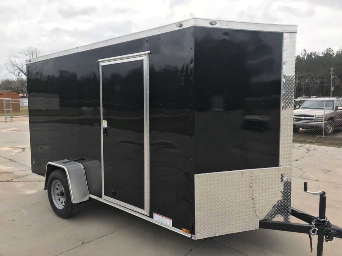 Diamond Cargo 6x12 SA Trailer - Black, Ramp, Side Door, Extra Height, Insulation - Image 15