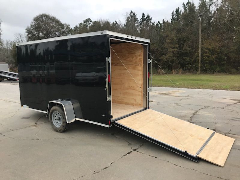 Diamond Cargo 6x12 SA Trailer - Black, Ramp, Side Door, Extra Height, Insulation - Image 6
