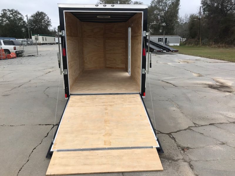 Diamond Cargo 6x12 SA Trailer - Black, Ramp, Side Door, Extra Height, Insulation - Image 8