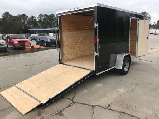 Diamond Cargo 6x12 SA Trailer - Black, Ramp, Side Door, Extra Height, Insulation - Image 10