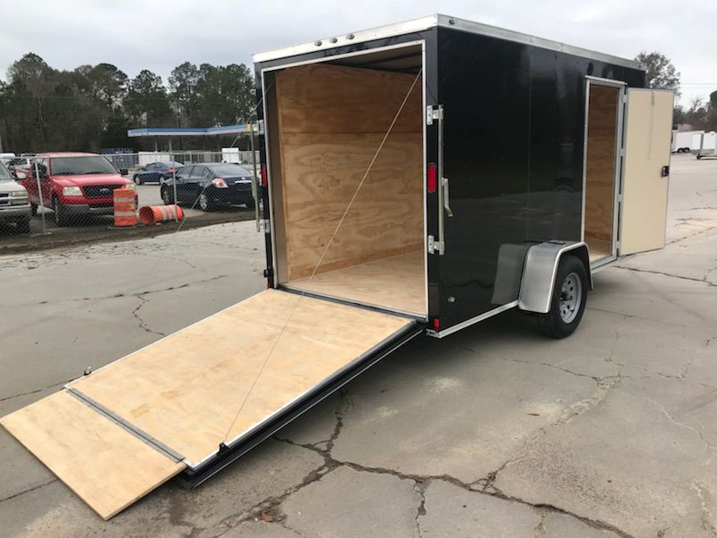 Diamond Cargo 6x12 SA Trailer - Black, Ramp, Side Door, Extra Height, Insulation - Image 10
