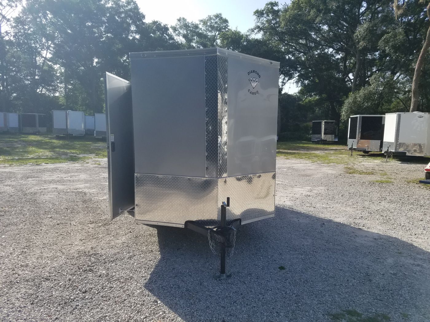 Diamond Cargo 6x12 SA Trailer - Silver Frost, Ramp, Side Door, Extra Height - Image 15