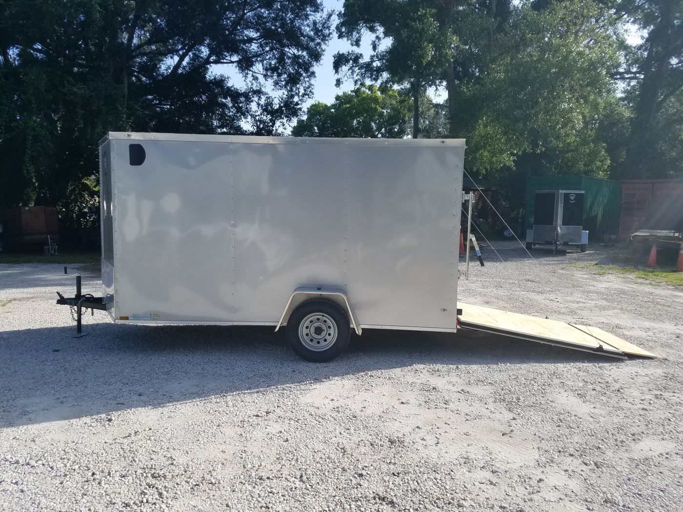 Diamond Cargo 6x12 SA Trailer - Silver Frost, Ramp, Side Door, Extra Height - Image 4