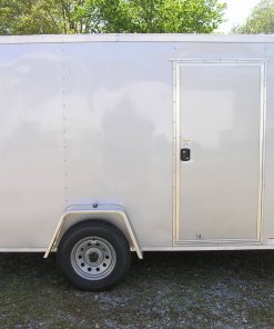 Diamond Cargo 6x12 SA Trailer - Silver Frost, Ramp, Side Door, Extra Height, Insulation
