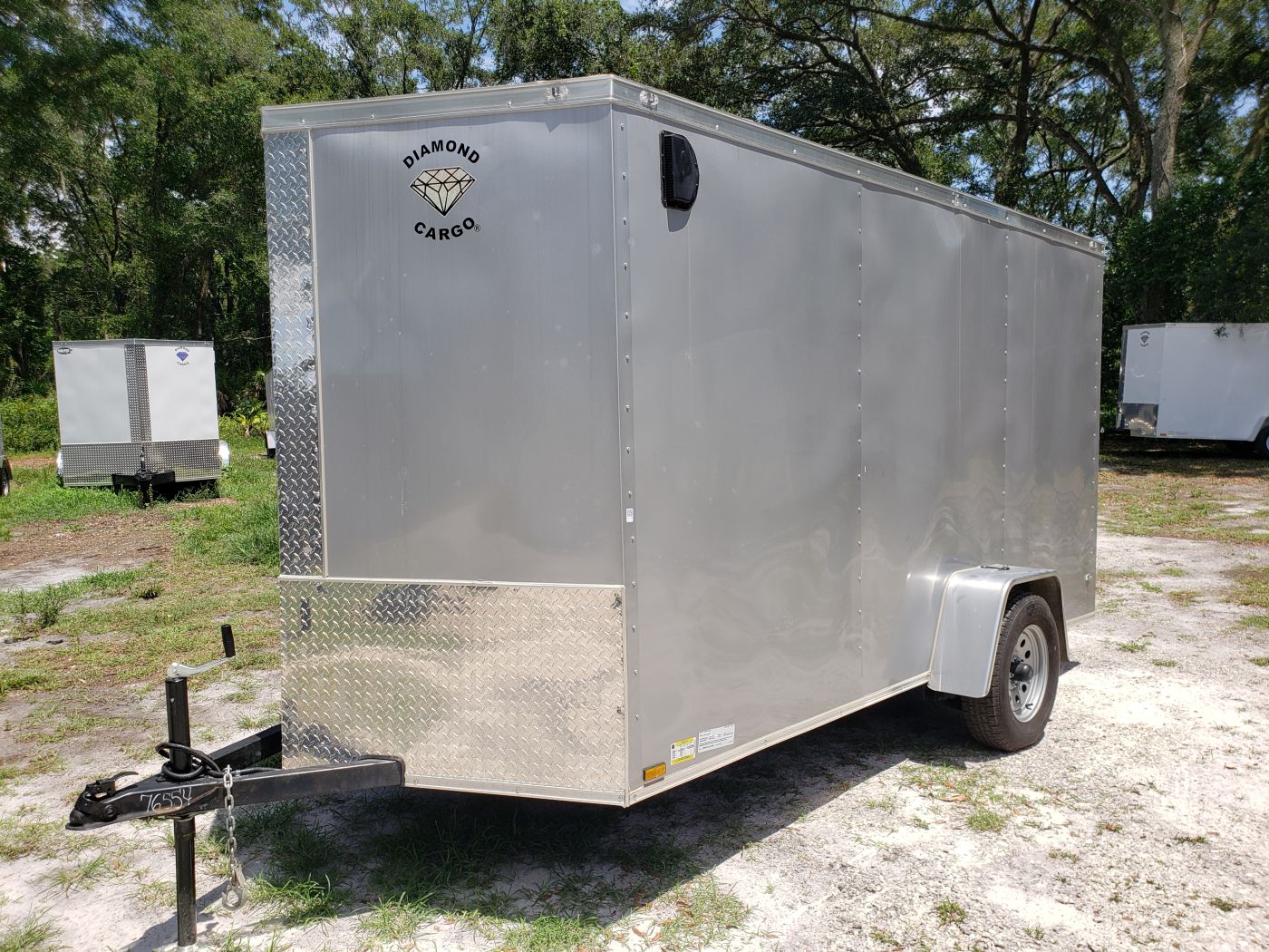 Diamond Cargo 6x12 SA Trailer - Silver Frost, Ramp, Side Door, Extra Height, Therma Ceiling - Image 3