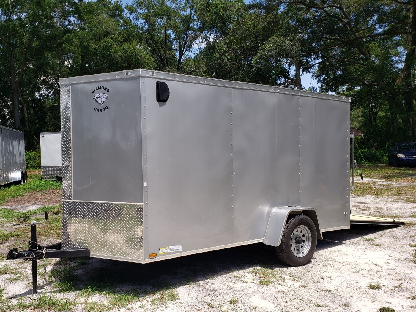 Diamond Cargo 6x12 SA Trailer - Silver Frost, Ramp, Side Door, Extra Height, Therma Ceiling - Image 2