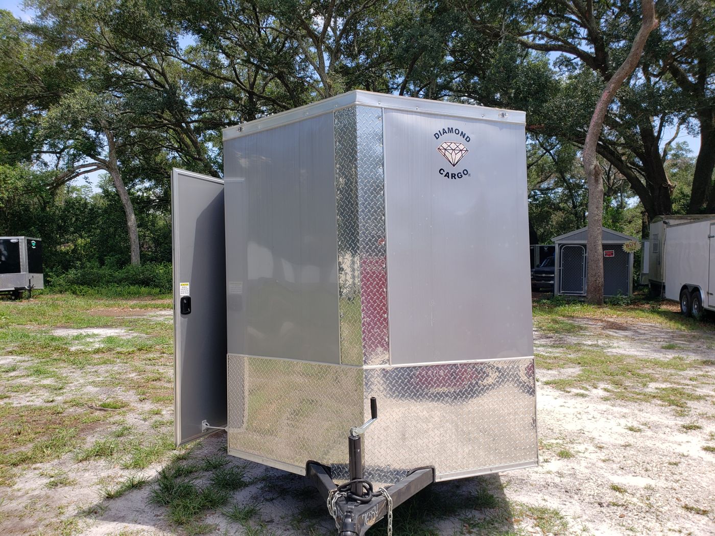 Diamond Cargo 6x12 SA Trailer - Silver Frost, Ramp, Side Door, Extra Height, Therma Ceiling - Image 15