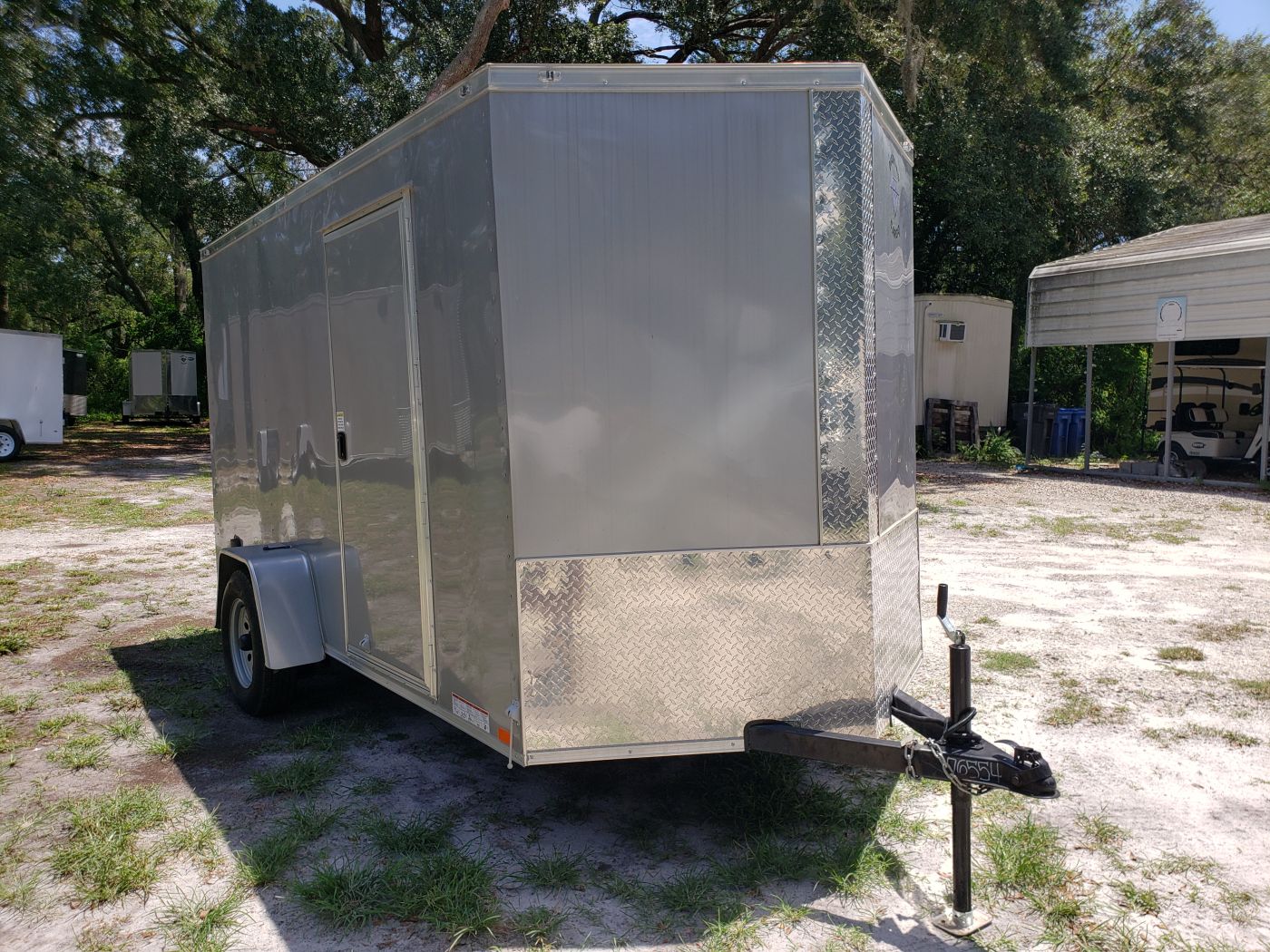 Diamond Cargo 6x12 SA Trailer - Silver Frost, Ramp, Side Door, Extra Height, Therma Ceiling - Image 16