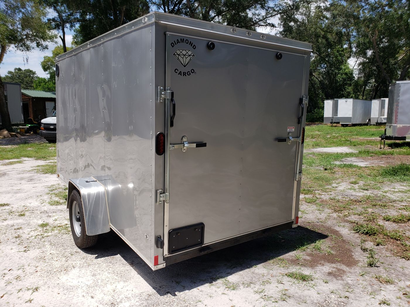 Diamond Cargo 6x12 SA Trailer - Silver Frost, Ramp, Side Door, Extra Height, Therma Ceiling - Image 7