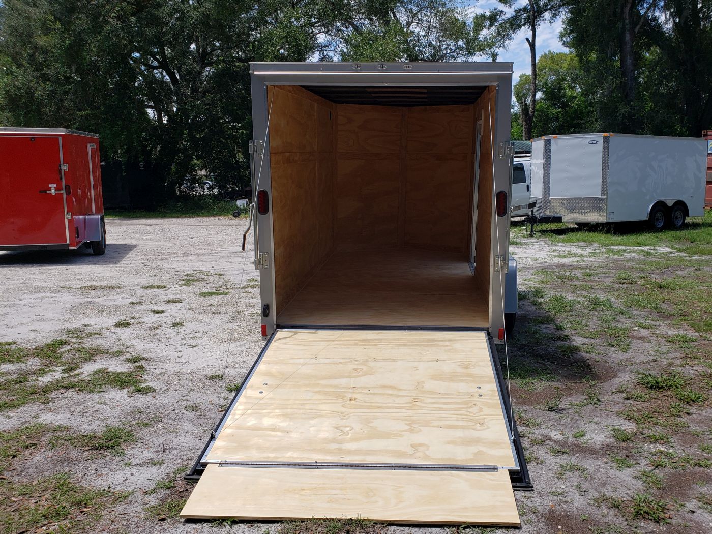 Diamond Cargo 6x12 SA Trailer - Silver Frost, Ramp, Side Door, Extra Height, Therma Ceiling - Image 8