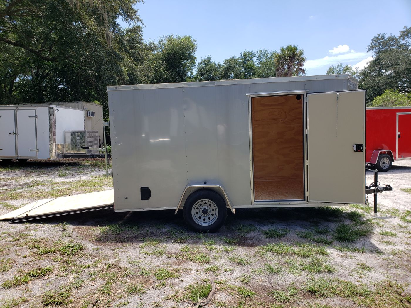 Diamond Cargo 6x12 SA Trailer - Silver Frost, Ramp, Side Door, Extra Height, Therma Ceiling - Image 12