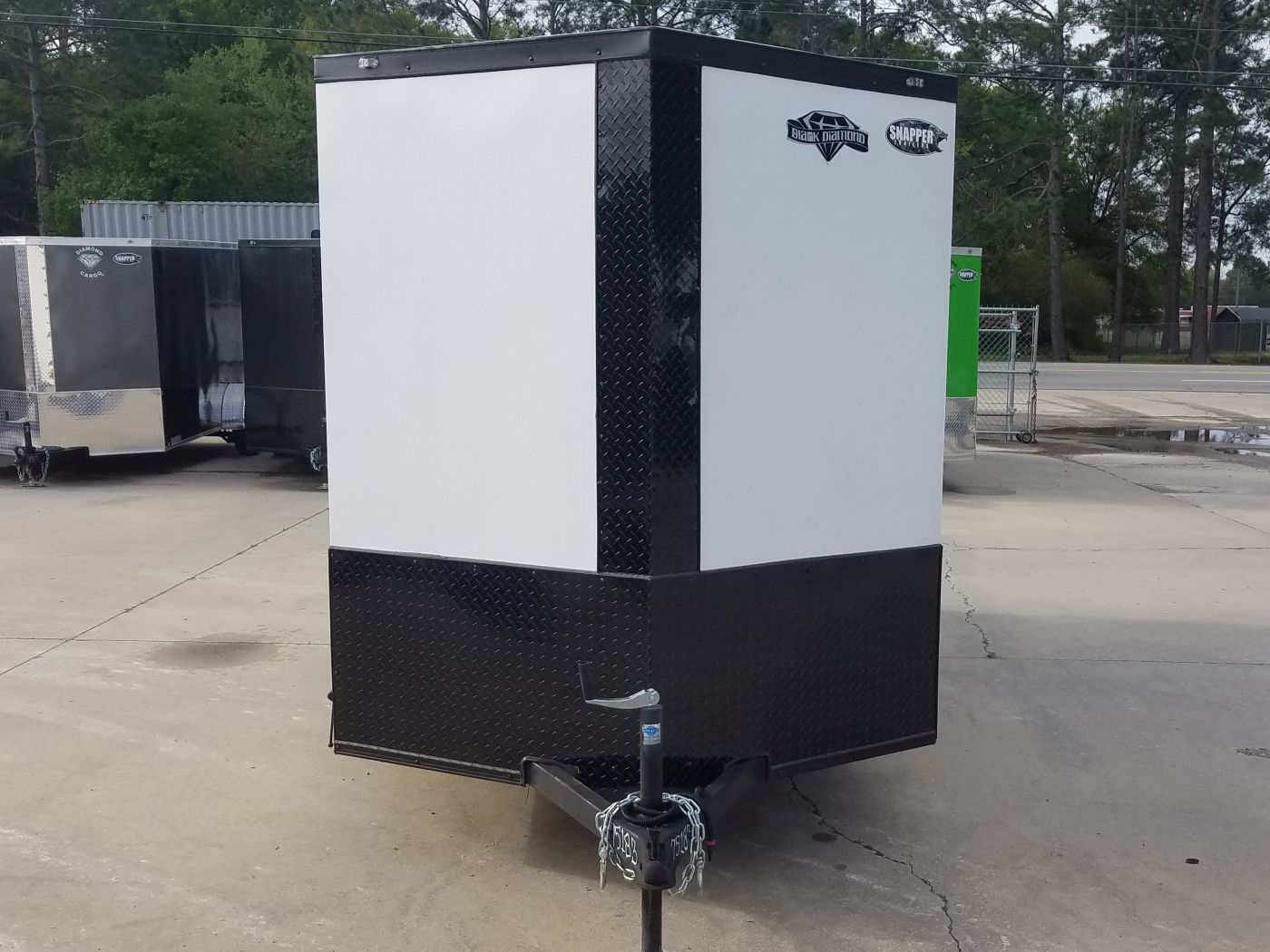 Diamond Cargo 6x12 SA Trailer - Embossed White, Ramp, Side Door, Extra Height, Blackout - Image 17