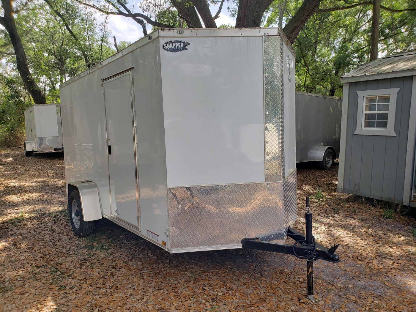 Diamond Cargo 6x12 SA Trailer - White, Ramp, Side Door, Extra Height - Image 15