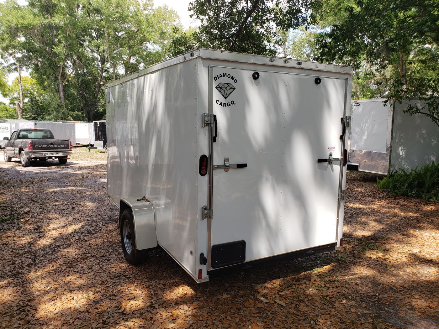 Diamond Cargo 6x12 SA Trailer - White, Ramp, Side Door, Extra Height - Image 6