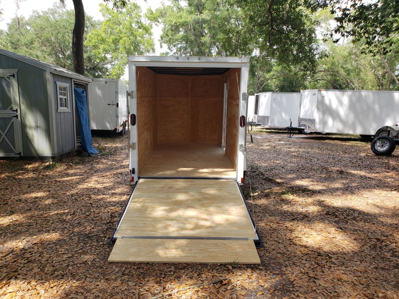 Diamond Cargo 6x12 SA Trailer - White, Ramp, Side Door, Extra Height - Image 7