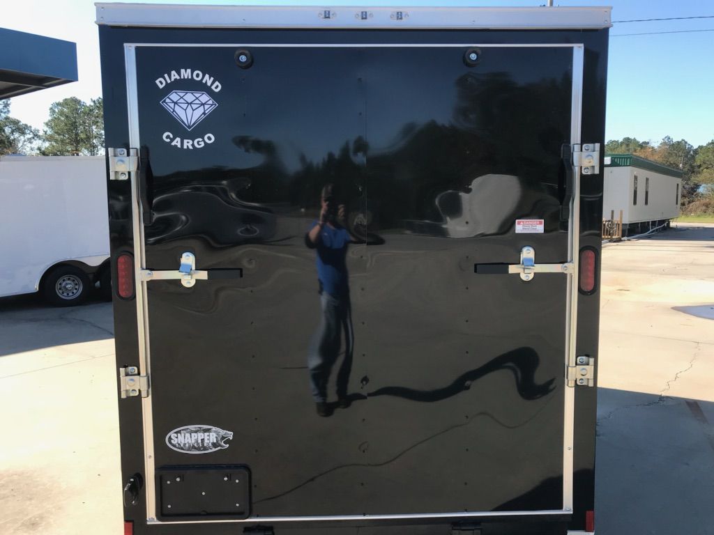 Diamond Cargo 6x12 TA Trailer - Black, Ramp, Side Door, Extra Height - Image 9