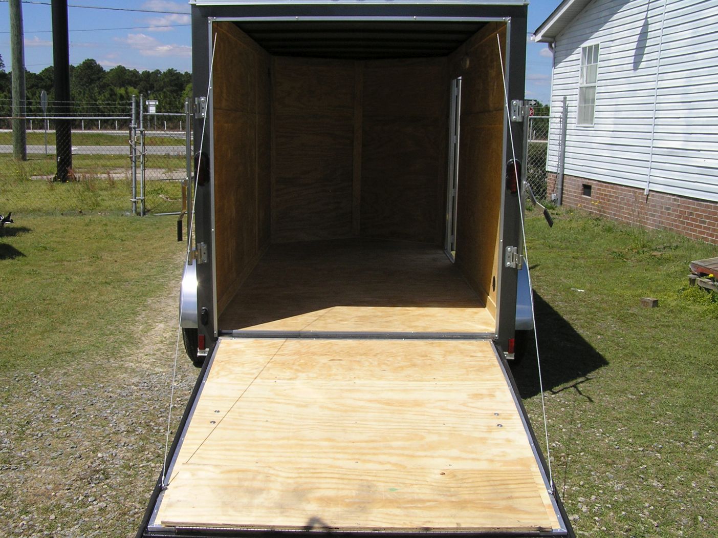 Diamond Cargo 6x12 TA Trailer - Charcoal, Ramp, Side Door, Extra Height. Insulated - Image 6