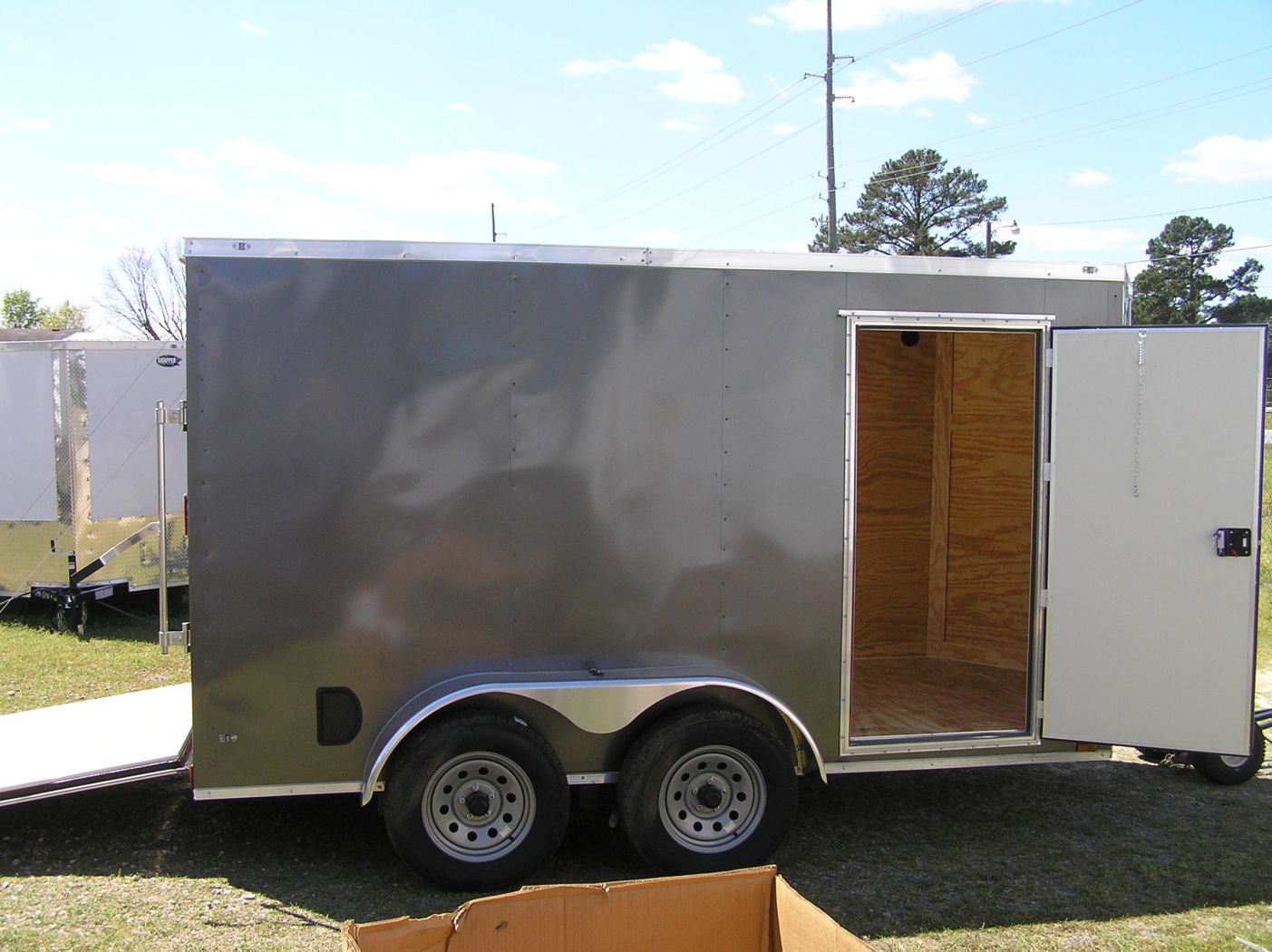 Diamond Cargo 6x12 TA Trailer - Charcoal, Ramp, Side Door, Extra Height. Insulated - Image 10
