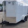 Diamond Cargo 6x12 TA Trailer - White, Ramp, Side Door, Extra Height - Image 3