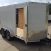 Diamond Cargo 6x12 TA Trailer - White, Ramp, Side Door, Extra Height - Image 14