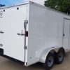 Diamond Cargo 6x12 TA Trailer - White, Ramp, Side Door, Extra Height - Image 11