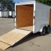 Diamond Cargo 6x12 TA Trailer - White, Ramp, Side Door, Extra Height - Image 10