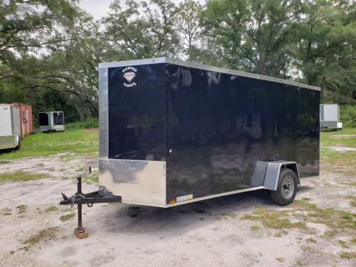 Diamond Cargo 6x14 SA Trailer - Black, Ramp, Side Door, Extra Height, Insulated - Image 2