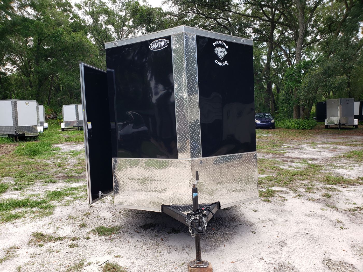 Diamond Cargo 6x14 SA Trailer - Black, Ramp, Side Door, Extra Height, Insulated - Image 14