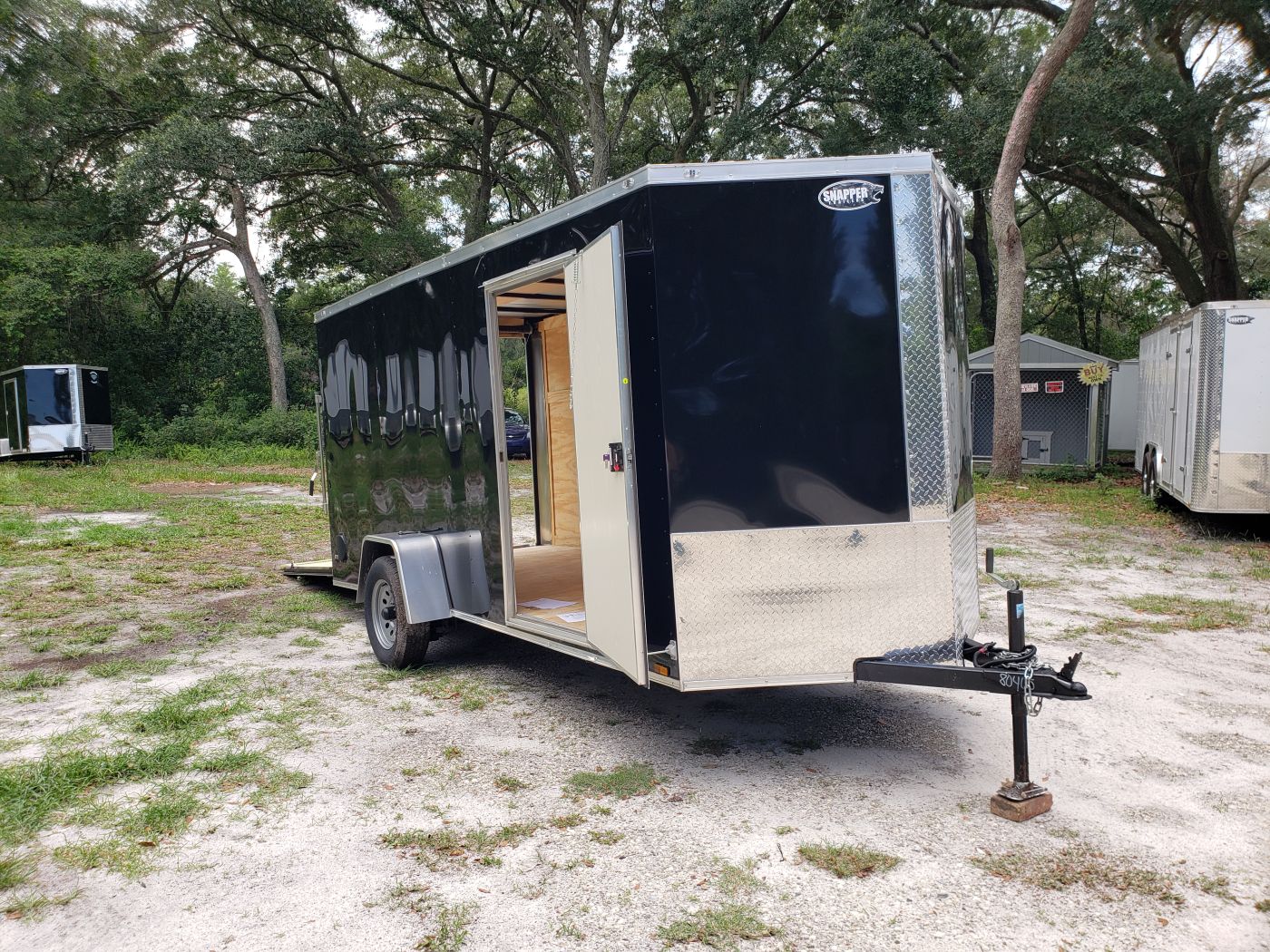 Diamond Cargo 6x14 SA Trailer - Black, Ramp, Side Door, Extra Height, Insulated - Image 13