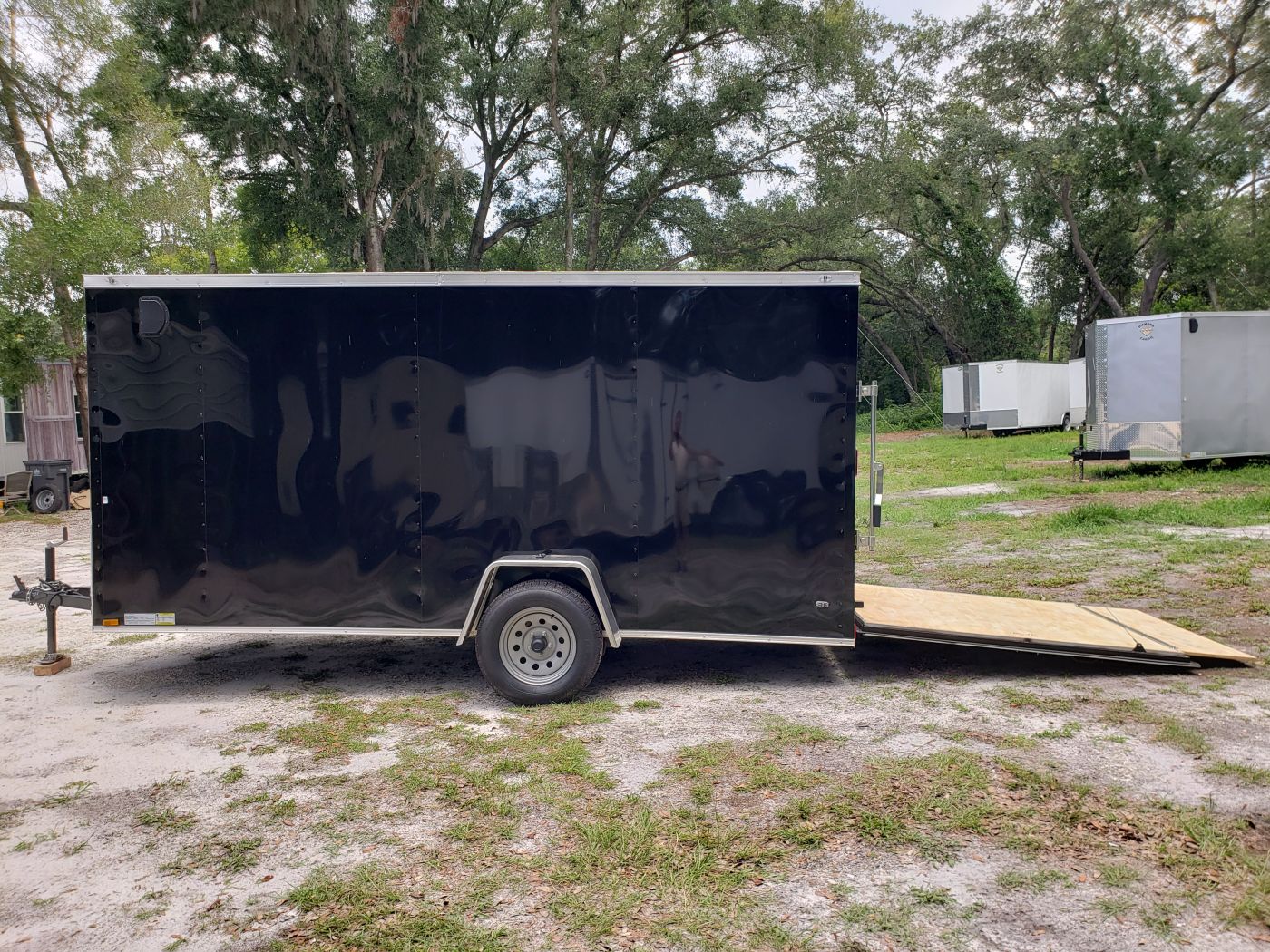 Diamond Cargo 6x14 SA Trailer - Black, Ramp, Side Door, Extra Height, Insulated - Image 3