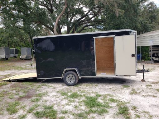 Diamond Cargo 6x14 SA Trailer - Black, Ramp, Side Door, Extra Height, Insulated - Image 11