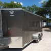 Diamond Cargo 7x14 TA Trailer - Charcoal Gray, Barn Doors, Side Door, Extra Height, Insulated - Image 2