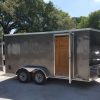 Diamond Cargo 7x14 TA Trailer - Charcoal Gray, Barn Doors, Side Door, Extra Height, Insulated - Image 13