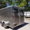 Diamond Cargo 7x14 TA Trailer - Charcoal Gray, Barn Doors, Side Door, Extra Height, Insulated - Image 6