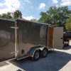 Diamond Cargo 7x14 TA Trailer - Charcoal Gray, Barn Doors, Side Door, Extra Height, Insulated - Image 9