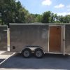 Diamond Cargo 7x14 TA Trailer - Charcoal Gray, Barn Doors, Side Door, Extra Height, Insulated - Image 11