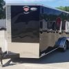 Diamond Cargo 7x16 TA Trailer - Black, Ramp, Side Door, Extra Height - Image 3