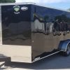 Diamond Cargo 7x16 TA Trailer - Black, Ramp, Side Door, Extra Height - Image 2