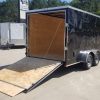 Diamond Cargo 7x16 TA Trailer - Black, Ramp, Side Door, Extra Height - Image 10