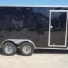 Diamond Cargo 7x16 TA Trailer - Black, Ramp, Side Door, Extra Height