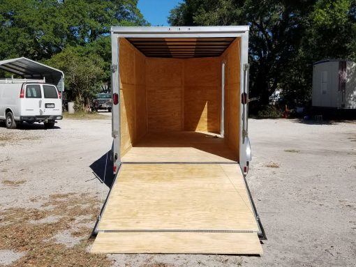 Diamond Cargo 7x16 TA Trailer - Silver Frost, Ramp, Side Door, Extra Height - Image 8