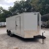Diamond Cargo 7x16 TA Trailer - White, Ramp, Side Door, Extra Height - Image 16