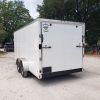 Diamond Cargo 7x16 TA Trailer - White, Ramp, Side Door, Extra Height - Image 7