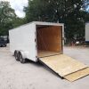 Diamond Cargo 7x16 TA Trailer - White, Ramp, Side Door, Extra Height - Image 6
