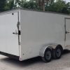 Diamond Cargo 7x16 TA Trailer - White, Ramp, Side Door, Extra Height - Image 11