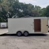 Diamond Cargo 7x16 TA Trailer - White, Ramp, Side Door, Extra Height - Image 12