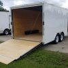 Diamond Cargo 8.5x18 TA Trailer - White, Ramp, Side Door, D-Rings - Image 8