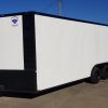 Diamond Cargo 8.5x20 TA Trailer - White Embossed, Ramp, Side Door, D-Rings, Blackout Package - Image 3